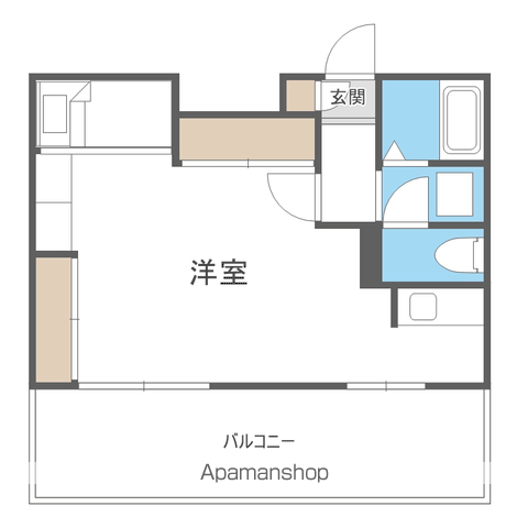 CANVASSすすきのの間取り写真