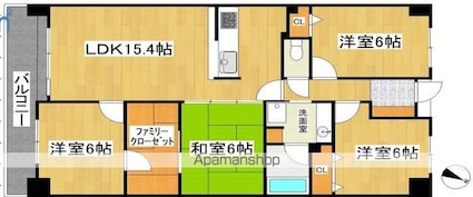 サーパス草津大路[4LDK/81.05m2]の間取図