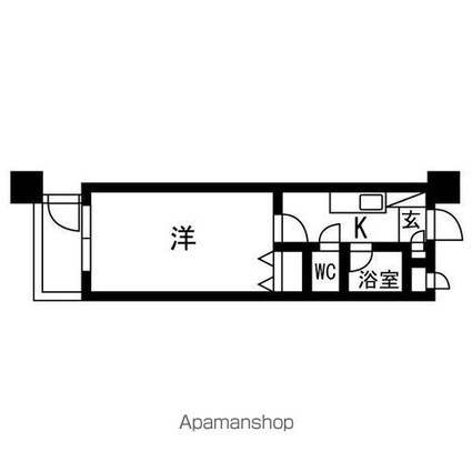 ＴＫビル[1K/26.55m2]の間取図