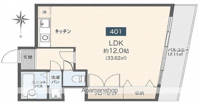 エメラルドタワーの間取り写真