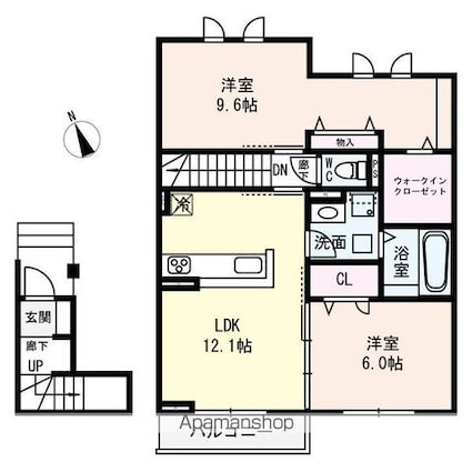 ｍｉｍｏｓａ　ｓｅｔａ[2LDK/62.98m2]の間取図