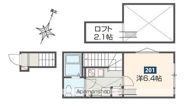 【ＭＥＬＤＩＡ矢川Ⅱの間取り】