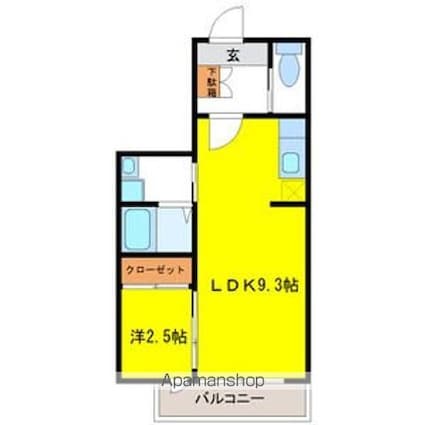 ａｍｏｒｉｓ（アモリス）[1LDK/30.43m2]の間取図