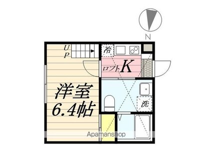 ＫＵＲＯ　ｃｏｕｒｔ[1K/20.03m2]の間取図