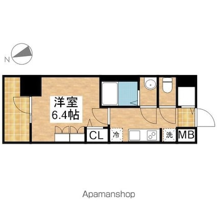 プレサンス上前津ディアシス[1K/23.18m2]の間取図