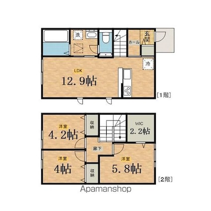 プラムハウス[3LDK/71.1m2]の間取図