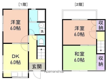 ハイツ千旦[3DK/57.91m2]の間取図