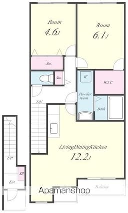 サニーコート花しょうぶ[2LDK/56.93m2]の間取図