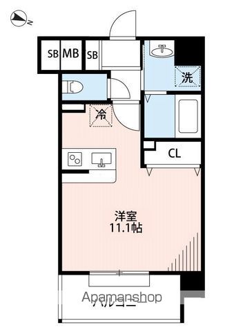 CHELSEA MANOR新屋敷の間取り写真