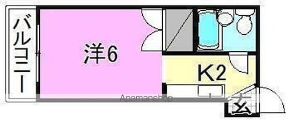 大澤ビル[1K/17m2]の間取図