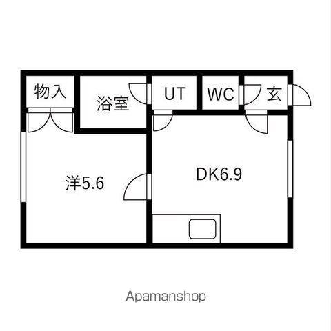 スカイコート千歳住吉の間取り写真