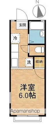 東京都武蔵野市吉祥寺東町１丁目[1K/19.87m2]の間取図