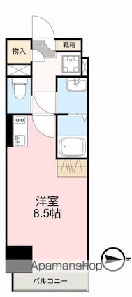 アルク北四番丁[1R/24.84m2]の間取図