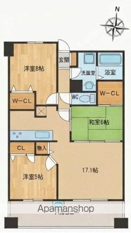 イニシア愛宕浜の間取り写真