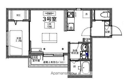 ＫＥＩＡＩ　ＲＥＳＩＤＥＮＣＥ　豊四季[1LDK/32.19m2]の間取図