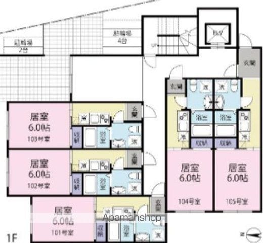 グランドメゾン 102 ｜ 千葉県柏市明原２丁目6-26（賃貸マンション1K・1階・20.45㎡） その2