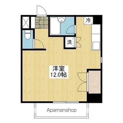 シャルマンコーポ湊町[1R/31.7m2]の間取図