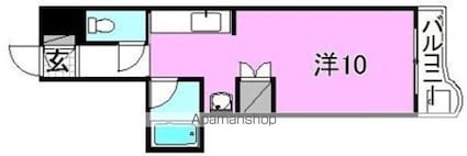 シャトルハイツ[1R/24.17m2]の間取図