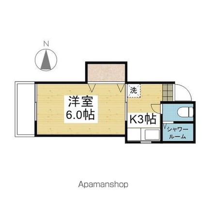 ＣＡＳＡ清水町[1K/19.5m2]の間取図