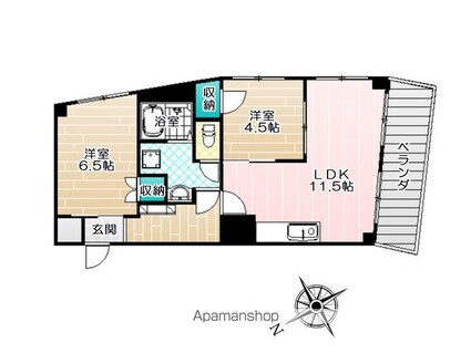 東京都足立区本木南町[2LDK/58.3m2]の間取図