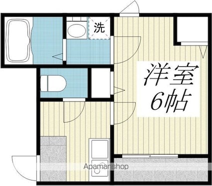 Ｄｏｍａｎｉ　ｃａｓａ[1K/21.89m2]の間取図