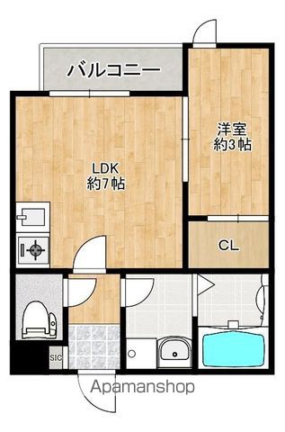 愛宕二丁目アパートの間取り写真