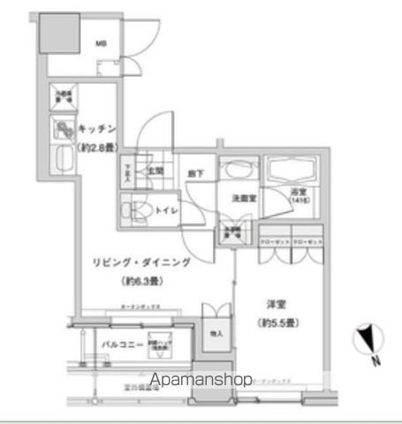 【ウエストパークタワー池袋の間取り】