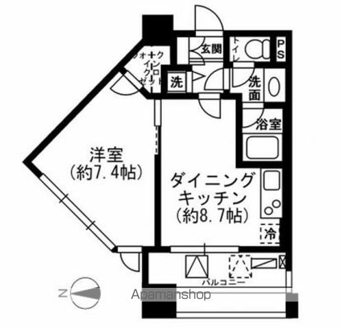 レジディア市ヶ谷の間取り