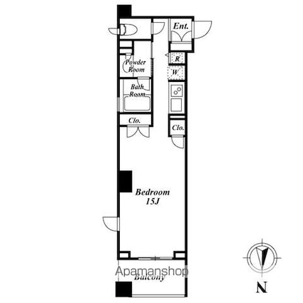 ＫＤＸレジデンス半蔵門[1R/36.66m2]の間取図