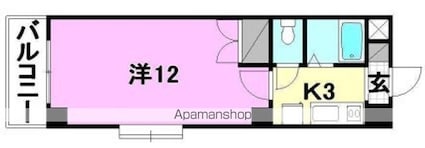 パストラル２１[1K/30.3m2]の間取図