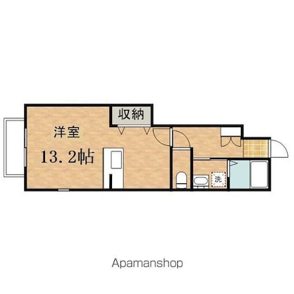 サンモールソフィア[1R/35.18m2]の間取図