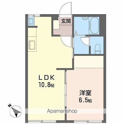 フレグランスＨＡＳＡＭＡ？Ａ[1LDK/35.3m2]の間取図