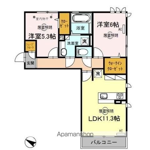 ロイジェントパークス レイクタウン II Mの間取り写真
