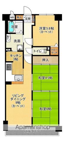 チサンマンション第6南仙台の間取り写真
