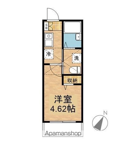 【三鷹市北野のアパートの間取り】