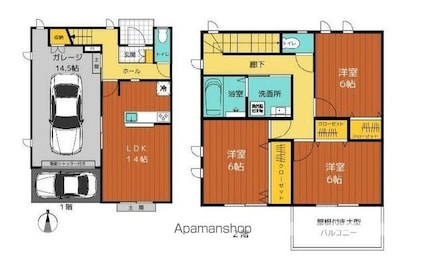 Ｎ・ガレージ[3LDK/110.95m2]の間取図